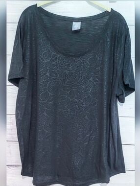 Guc old navy active  black Pattern ⚫️ tshirt 👕 Plus Size Size 1X